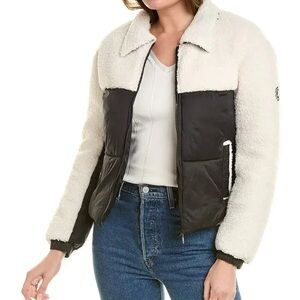 Hurley Black and White Fleece Jacket